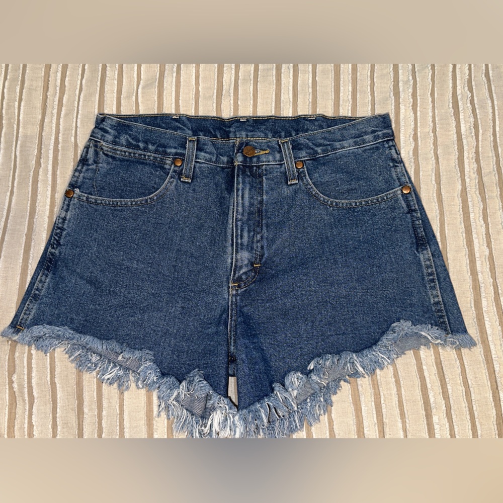 Wrangler high waisted denim shorts